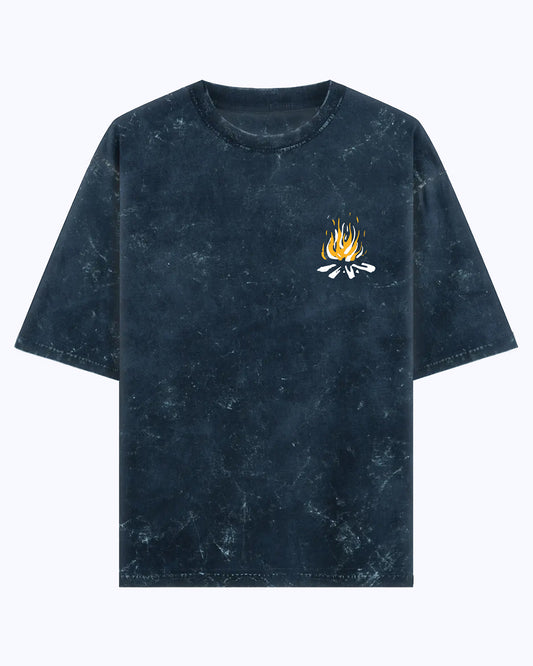 Camping Navy Blue - Acid Wash Oversize