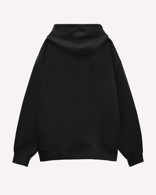 Logo Printed Heavyweight Hoodie - Oversized