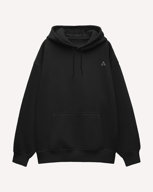 Logo Printed Heavyweight Hoodie - Oversized