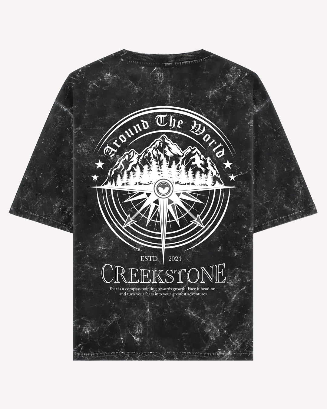 Around The World - Black Acid Wash